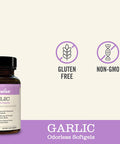 NatureWise Garlic Odorless Softgels 1500mg Support for Cardiovascular Function Immune System Health with Antioxidants Bee Pollen for Everyday Wellness Black 60 Count