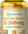 Puritans Pride Vitamin E-400 Iu (268mg) 100% , 250 Count
