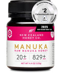 New Zealand Honey Co. Raw Manuka Honey UMF 20+ / MGO 829+ | UMF Certified Raw Medical Grade Honey | 8.8oz