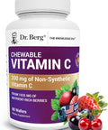 Dr. Berg Chewable Vitamin C Complex Made with Organic Non GMO Berries 60 Delicious Wafers