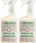 MRS. MEYER'S CLEAN DAY Vinegar Gel Cleaning Spray, Bathroom Use, No-Rinse Formula, Apple Blossom, 16 Fl Oz, (Pack of 2)