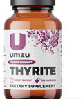Umzu Thyrite Thyroid Support Supplement Magnesium, Zinc, Copper, Iodine & Selenium Healthy Metabolism, Sustained Energy & Weight Management Thyroid Complex Aid (30 Day Supply 120 Capsules)