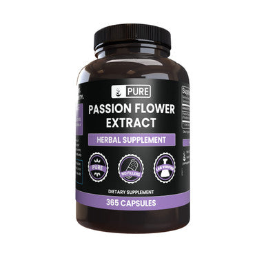 PURE ORIGINAL INGREDIENTS Passion Flower Extract (365 Capsules) No Magnesium Or Rice Fillers, Always Pure, Lab Verified