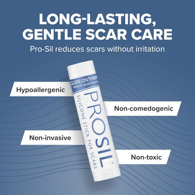 Prosil Silicone Scar Stick 4.25G Effective Scar Treatment With Premium-Grade Silicone Compact, Mess-Free, Glide-On Application For Convenient Scar Therapy Gentle On All Skin Types & Kids