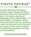 Nature'S Way Premium Herbal Asian Ginseng, Fights Fatigue*, 1,120Mg Per Serving, 100 Capsules