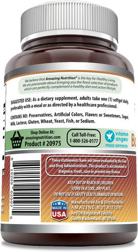 Amazing Nutrition Formulas Boswellia Extract Supplement | 500 Mg Per Serving | 120 Softgels | Non-GMO | Gluten- | Made in USA