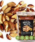 Premium Wild Harvested Raw Brazil Nuts, 1 lb (16oz) ÃƒÂ¢Ã¢â€šÂ¬Ã¢â‚¬Å“ High Selenium, Batch Tested Peanut & Gluten Free, Non-GMO, Kosher, Resealable Bag