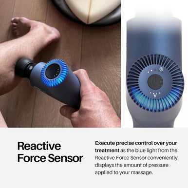 Ekrin Athletics 365 Massage Gun - Ergonomic Deep Tissue Back & Neck Massager For Pain Relief & Soreness - 4 Speeds & Attachments - Long Battery Life & Noise Insulation