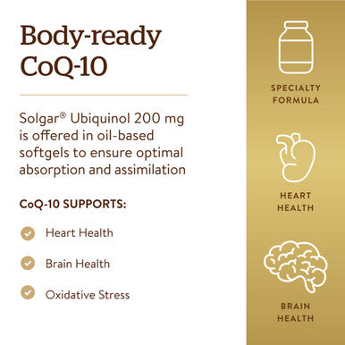 Solgar Ubiquinol 100 mg 50 Softgels