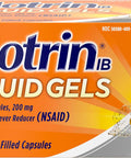 Motrin IB Liquid Gels - Pain Reliever with 200mg Ibuprofen for Muscle Aches Headache Backache Toothache Menstrual Cramps and Minor Arthritis Pain