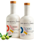 Brightland California Olive Oil Extra Virgin, The Duo ÃƒÂ¢Ã¢â€šÂ¬Ã¢â‚¬Å“ First Cold-Pressed Olive Oil Made with Early-Harvest Olives ÃƒÂ¢Ã¢â€šÂ¬Ã¢â‚¬Å“ Polyphenol Rich & Artfully Crafted - 12.7fl oz Bottles (Pack of 2)