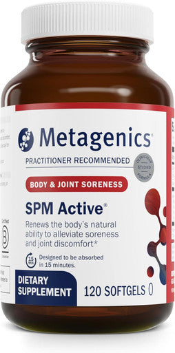 Metagenics SPM Active - Specialized Pro Resolving Mediators for Joint Comfort Tissue Health & Minor Discomfort Relief - Non-GMO - Gluten - 120 Softgels