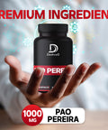 Dedicad 1000Mg Pao Pereira Bark Exact Capsules - 240 Counts For 4-Month Supply - Strong Extract Formula For Immune Health, Body