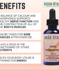 Good State Phosphorus Ultra Concentrate Liquid Ionic Trace Minerals Homeopathic Solutions For Digestion Improves Nutrient Uptake 100 Servings 50 Ml
