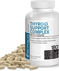Bronson Thyroid Support Complex with Iodine - Healthy Thyroid Function, Immune System, Energy Levels, Thyroid Hormone Levels, & Metabolism - 180 Capsules