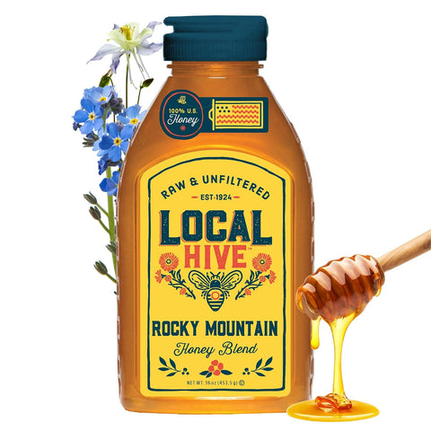 Local Hive Clover Raw & Unfiltered ÃƒÂ¢Ã¢â€šÂ¬Ã¢â‚¬Å“ 16 oz | 100% Pure U.S. Honey | Natural Sweetener Sourced from American Bees & Beekeepers | Premium Clover Flavor | Ideal for Tea, Baking & Cooking
