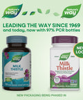Nature'S Way Milk Thistle Supports Liver Function & Detox Pathways 175 Mg Milk Thistle Seed Extract Standardized To 80 Silymarin Per Serving Vegan 120 Capsules (Packaging May Vary)