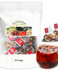 Ginseng Five Treasures Tea Kidney Tea - Kidney Cleanse Ginseng Six Treasures Teas, 6 Precious Ingredients Red Date Wolfberry Mulberry Natural Organic Detox Teabag for Women & Men (1 Bag(20 Teabag))