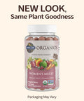 Garden of Life Organics Women'S Gummy Vitamins - Berry - Certified Organic Non-Gmo Vegan Kosher Complete Multi - Methyl B12 C & D3 - Gluten Soy & Dairy Free 120 Real Fruit Gummies