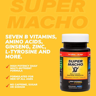 High Potency B Vitamins And Amino Acids, Fuel For Today'S Active Men, No Caffeine, No Sugar, Dietary Supplement, Made In Usa,50 Softgels
