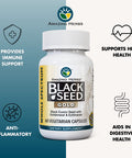 Amazing Herbs Whole Spectrum Black Seed Gold - Black Cumin Seed With Goldenseal & Ecea, Gluten-Free & Non-Gmo, Immune Support, Promotes Health & Wellness - 60 Count