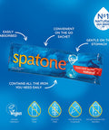 Spatone Natural Liquid Iron Supplement Original Flavour, 42 Sachets, 3 Packs Of 14