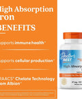 DoctorS Best High Absorption Iron Tablet With Ferrochel Gentle On The Stomach Immune Health Blood Health 27 Mg