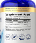 Carlyle Gelatin 2160 mg | with Silica Optimizer | 250 Capsules | Non-GMO and Gluten Supplement | by