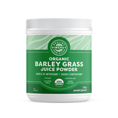 Vimergy USDA Organic Barley Grass Juice Powder, 62 Servings Super Greens Powder Contains Iron, Vitamin C, & Vitamin E Non-GMO, Gluten-Free, Soy-Free, Vegan & Paleo Daily Greens Booster (250g)