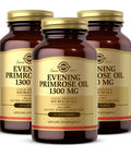 Solgar Evening Primrose Oil 1300 Mg - 60 Softgels Pack Of 3 - Cold-Pressed Source Of Gla - Non-Gmo Gluten Free - 180 Total Servings