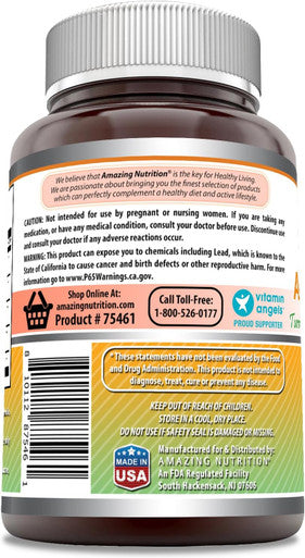 Amazing Nutrition Formulas Ashwagandha Supplement | 5200 Mg Per Serving | 120 Veggie Capsules | Non-GMO | Gluten- | Made in USA