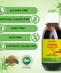Herbion Naturals Vitality Supplement for ChildrenPromotes Growth and AppetiteRelieves FatigueImproves Mental and Physical Performance Boosts Energy 5 fl oz. For Kids 1 Year and Above.
