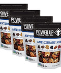 Power Up High Energy Trail Mix By Gourmet Nut, Walnuts, Banana Chips, Cashews, Coconut, Cranberries & Papaya Mix - Keto & Paleo Friendly Snacks - Non GMO Vegan Gluten Free Kosher, 8oz Bags, Pack of 4