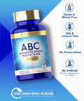 Carlyle Senior Multivitamin For Over 60 | 100 Caplets | With Lutein & Lycopene | Abc Advanced Supplement For Men And Women | Non