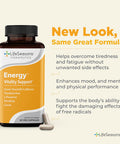 Lifeseasons - Energy - Energy Booster For Physical And Cognitive Strength - No Jitters - Support Stamina - Contains Green Tea And L-Theanine - 60 Count (Pack Of 1)