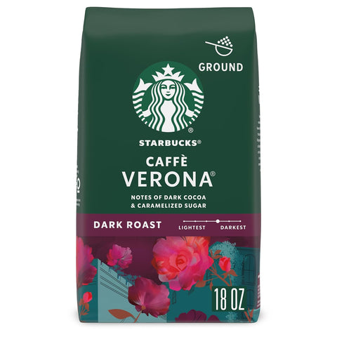 Starbucks Ground Coffee, Dark Roast Hot or Iced Coffee, French Roast, 28 oz