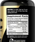 Carlyle GPLC Glycine Propionyl-L-Carnitine HCL Supplement | 1250mg | 60 Capsules | Advanced Athlete Formula | Non-GMO Gluten