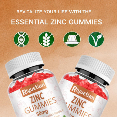 Zinc Gummies - 50Mgzinc Gummies Vegan Immune Health - Non-Gmo, Vegan - Natural Antioxidant Zinc Supplements For Men & Women - Vitamin C And Zinc Gummies - 2 Pack