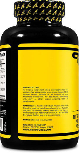 Primaforce ZMA Dietary Supplement 180 Capsules