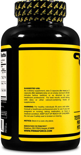 Primaforce ZMA Dietary Supplement 180 Capsules