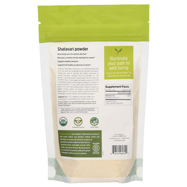 Banyan Botanicals Organic Shatavari Powder Asparagus Racemosus Ayurvedic Herb For Vata & Pitta, Balanced Female Hormones, Energy, Vitality & More* 1/2Lb. Non-Gmo Sustainably Sourced Vegan Ffl