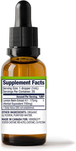Vimergy Lemon Balm 4:1 (30 ml)