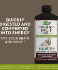 Nature'S Way Mct Oil, Brain And Body Fuel From Coconuts*; Keto Paleo Certified, Organic, Gluten Free, Non-Gmo Project Verified, 30 Fl. Oz.