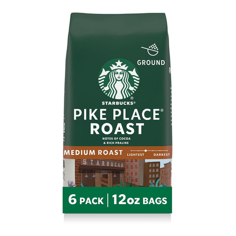 Starbucks Ground Coffee, Medium Roast Coffee, House Blend, 100% Arabica, 1 bag (18 oz)