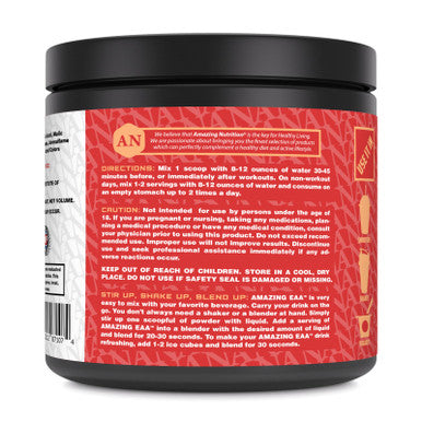 Amazing Essential Amino Acids | 8 Grams Eaa'S Per Serving | Fruit Punch Flavor | 30 Servings | 330 Grams Powder Supplement | Made In Usa