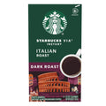 Starbucks VIA Instant Coffee, Dark Roast Coffee, Italian Roast, 100% Arabica, Single-Serve, 1 Box (50 Packets)