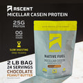 Ascent Casein Protein Powder - 2 Pounds