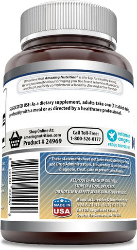 Amazing Nutrition Formulas Magnesium Citrate 200 Mg | Tablets Supplement | Non-GMO | Gluten | Made in USA (1 Pack 240 Count)