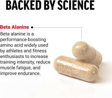Force Factor Beta Alanine Capsules Beta-Alanine Endurance Supplement to Boost Performance & Reduce Fatigue Clinical Dose Premium Quality Vegan Non-GMO 120 Capsules