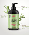 Mielle Organics Rosemary Mint Strengthening Shampoo Infused with Biotin, Cleanses and Helps Strengthen Weak and Brittle Hair, 12 Ounces